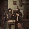 Карел Пуркине. Дети смотрят картинку (1853 г.)